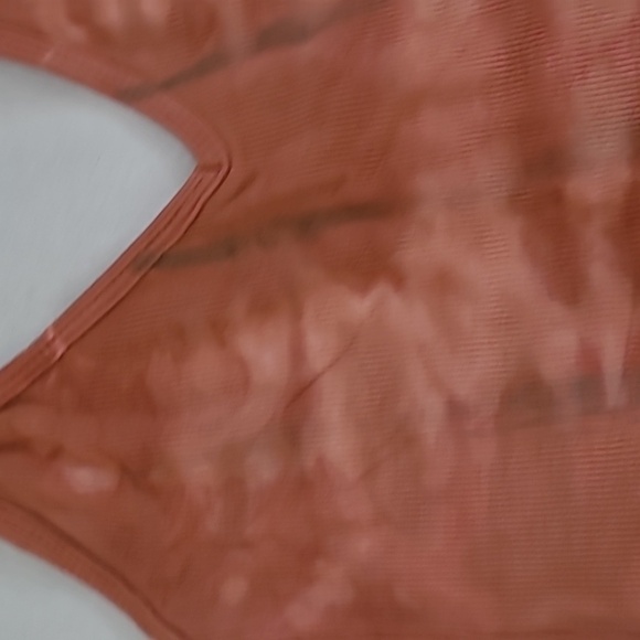 NWT Olivaceous Boho Small Rust Tie Dye Bodysuit - Picture 5 of 11